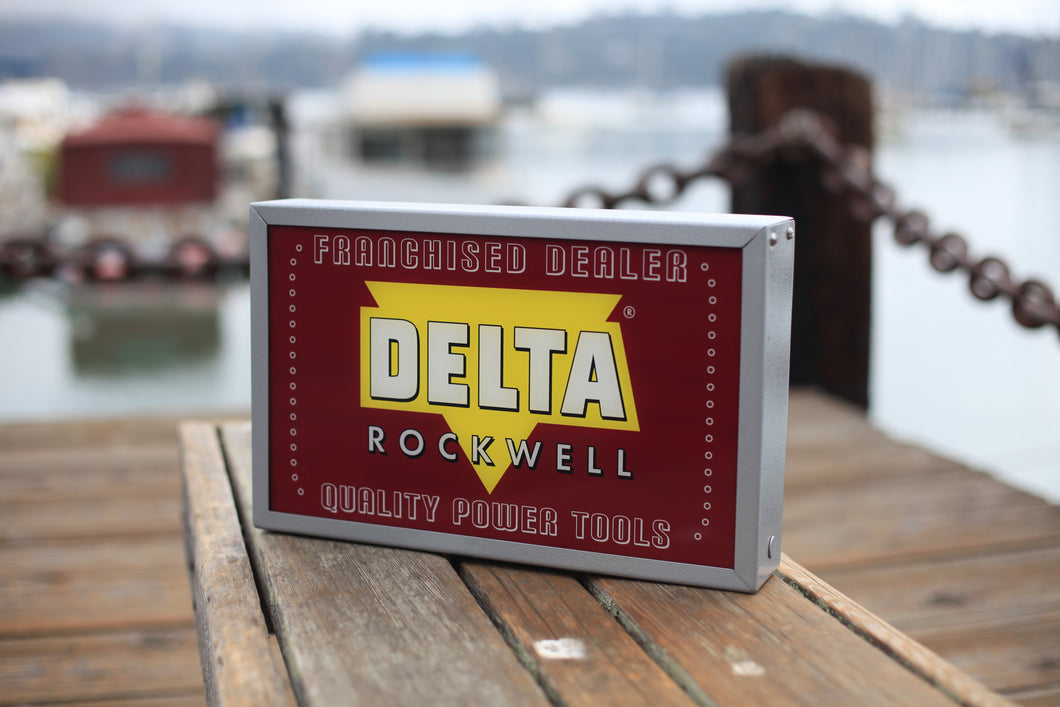 Delta Rockwell Franchised Dealer Lighted Sign